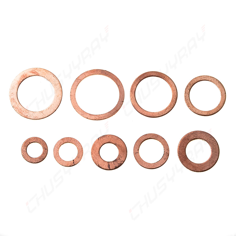 Universal Engine Oil Drain Plug Seal Washers O-Ring Copper Gasket 200Pcs/Set