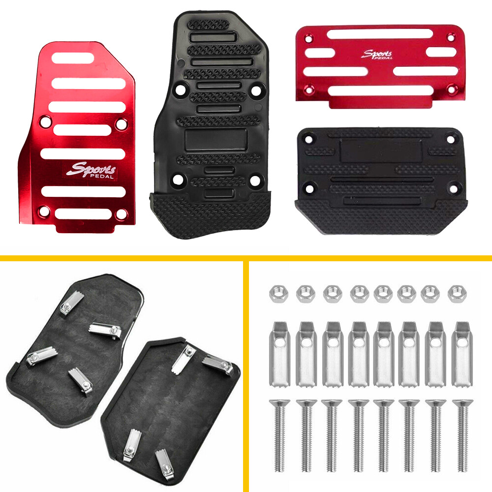 Universal Red Non-Slip Automatic Gas Brake Foot Pedal Pad Cover Car Auto Part US