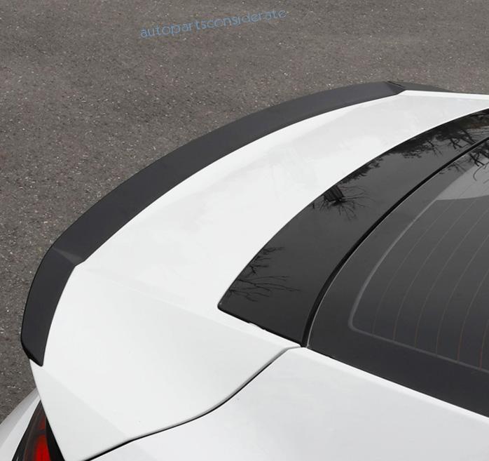 For Hyundai Elantra 2021-2024 Glossy Black Rear Trunk Spoiler Wing Flap Bar 1X