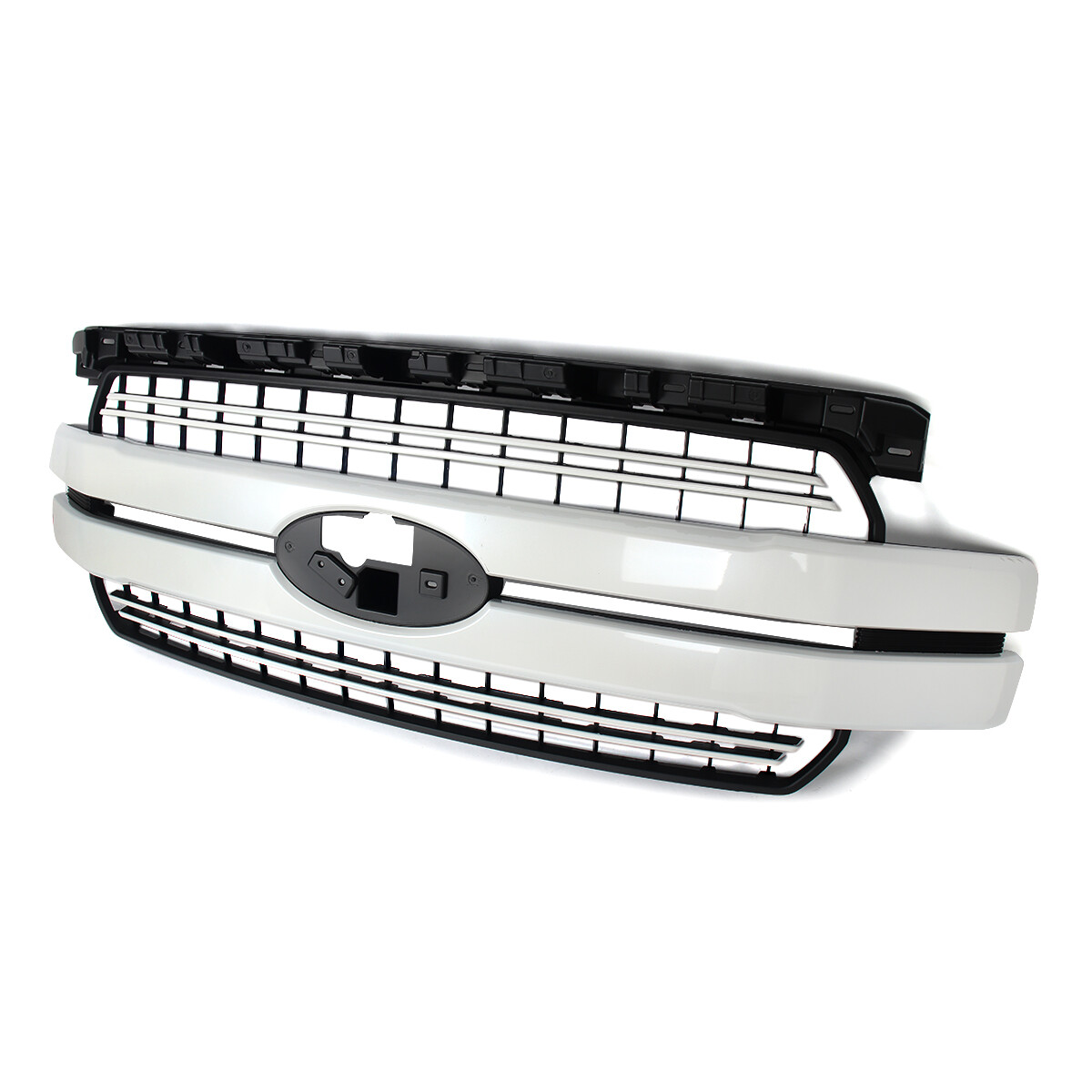 White Platinum Front Bumper Grille For 2018-2020 Ford F150 F-150 JL3Z-8200-HB