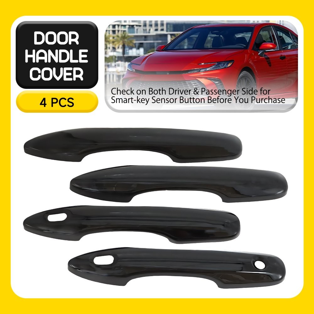 Gloss Black Door Handle Cover Protector For 2018-2023 Toyota Camry NEW US