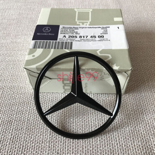 W218 CLS63 CLS550 Glossy Black Trunk Star Emblem Rear Luggage Lid Mercedes-Benz