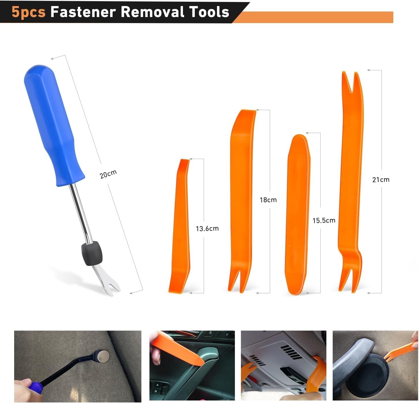 1295PCS Auto Car Bumper Retainer Clips Car Rivets Fasteners Push Retainer Kit