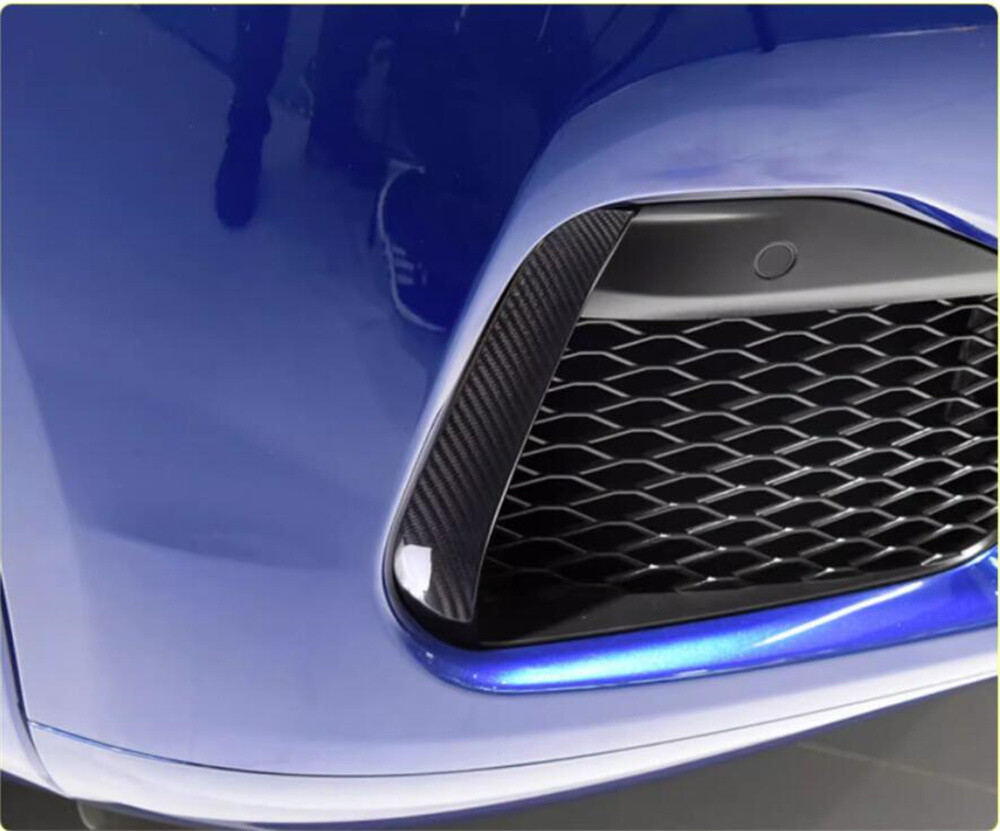 Real Carbon Fiber Front Fog Light Panel Cover Fit For Maserati Grecale 2022-2024