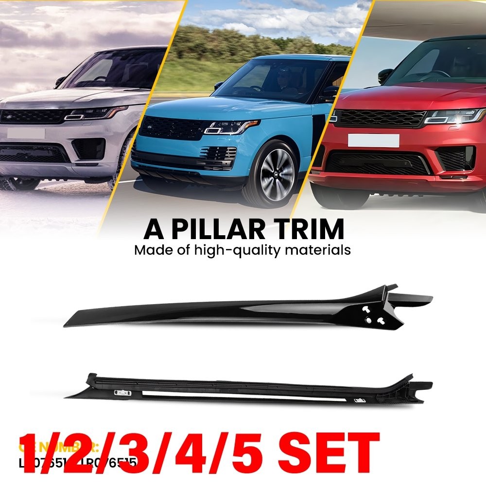Front Left & Right A Pillar Molding Trim For 2014-2022 Range Rover Sport 1-5SET