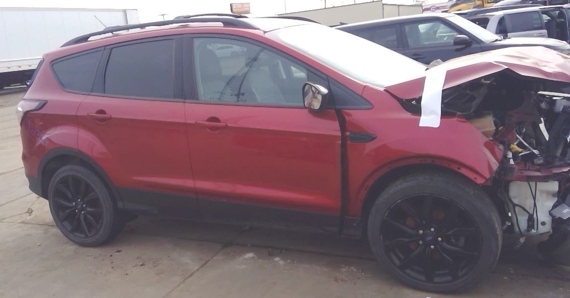 2017-2019 Ford Escape Rear Bumper Includes Painted Extensions RR Ruby Red OE