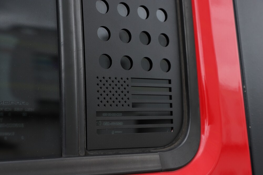 Rear Car Door Triangle Glass Cover Trim For Jeep Wrangler JK JKU 07+ Accessories