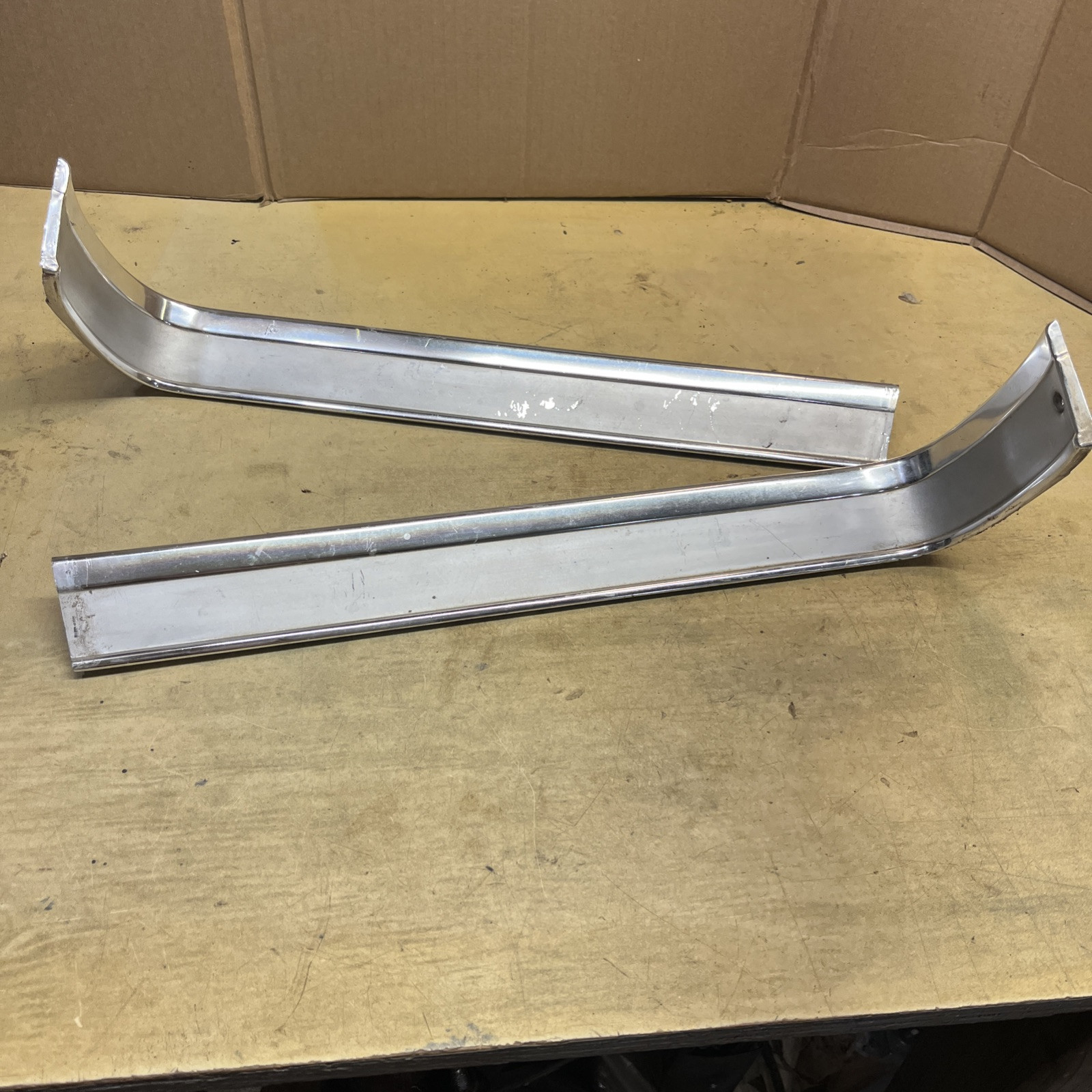1964 1965 1966 FORD MUSTANG OEM GRILLE TRIM MOLDING SET W/ 3 MOUNTING TABS