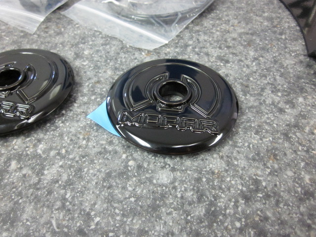 08-23 Dodge Challenger Black Hood Pin Pins Kit Stainless Mopar Genuine OEM New