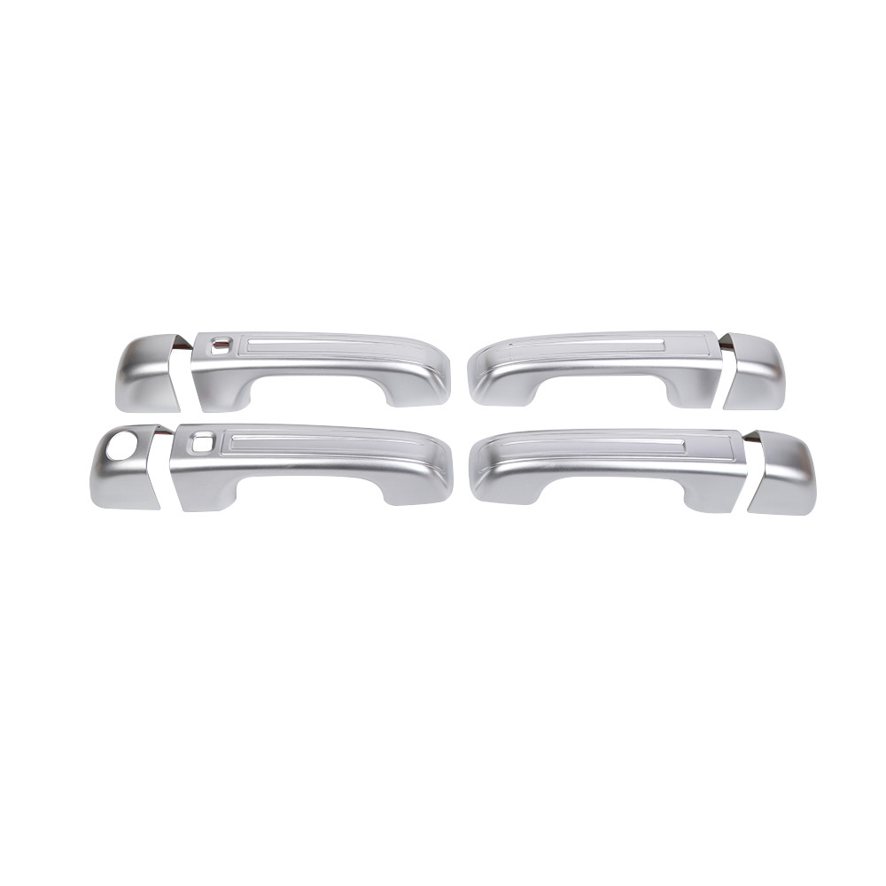 8PCS SILVER Door Handle COVER TRIM DECOR For Dodge Ram 1500 18+ High-Version ABS