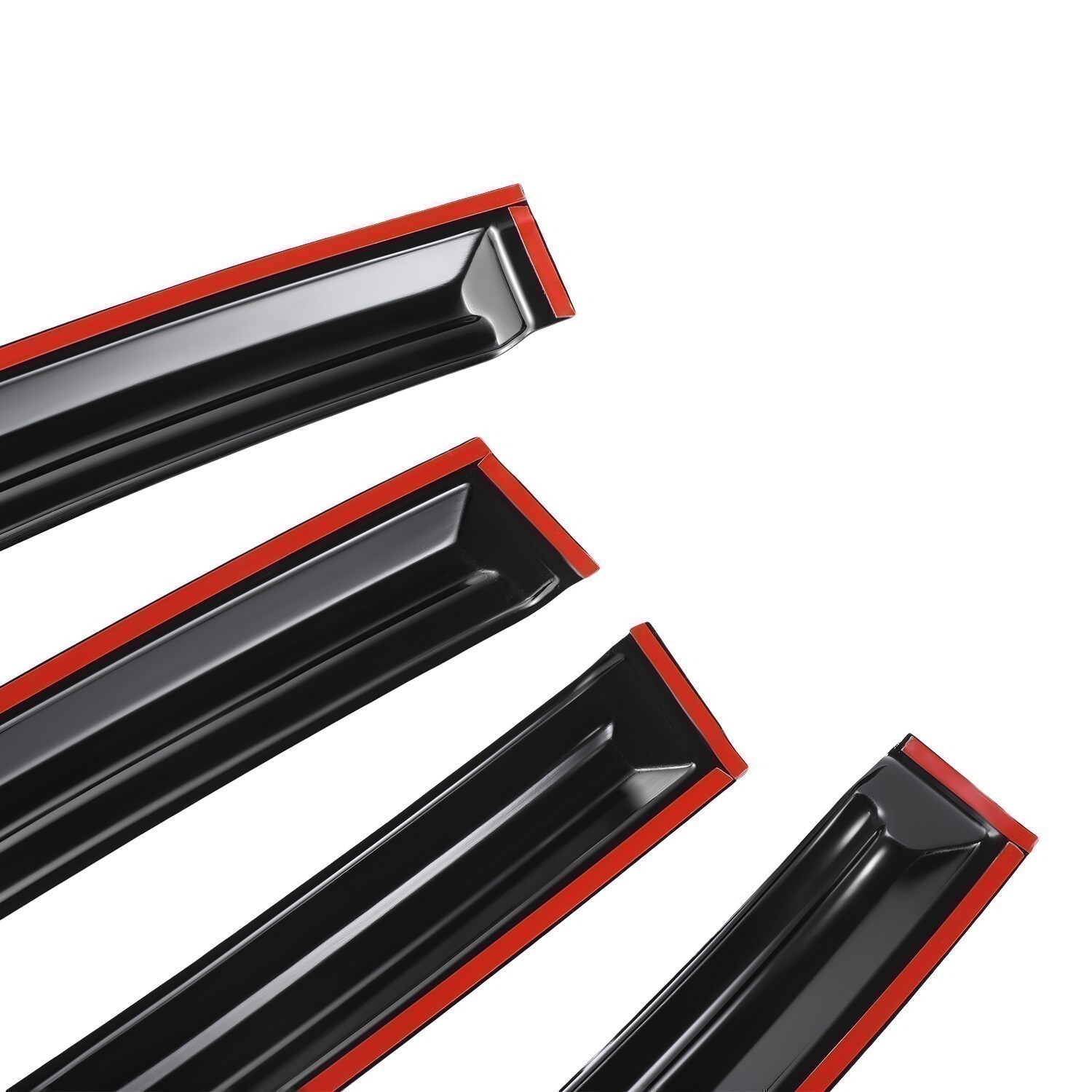 For 2015-2020 Acura TLX JDM Tape-On Window Visor Rain Guards Deflector 4pcs Set