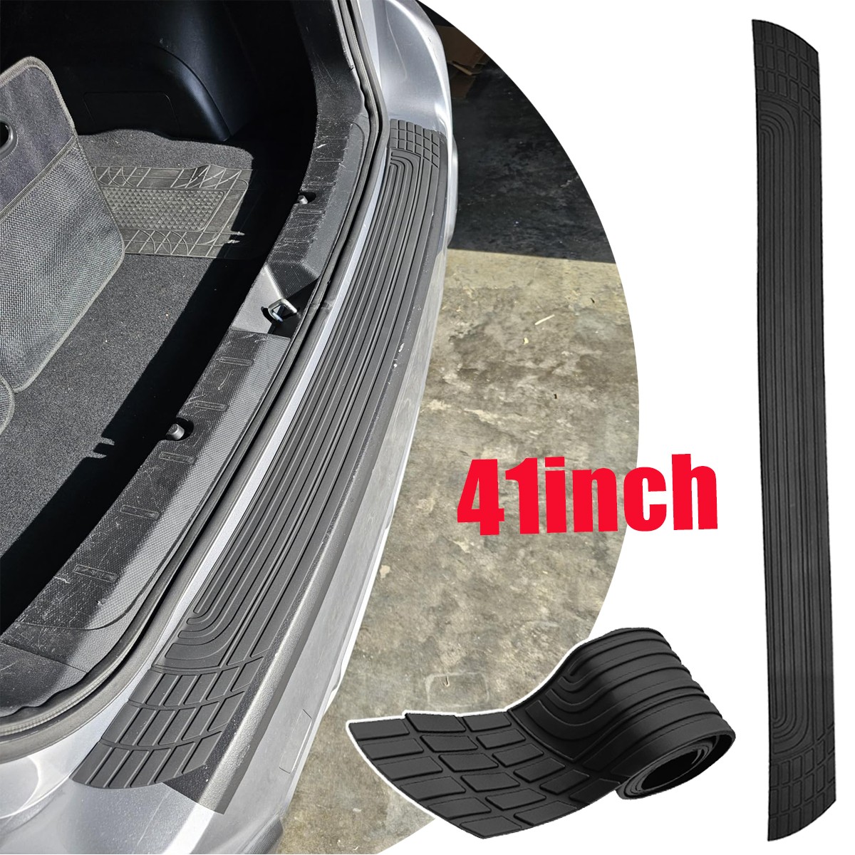41inch For Lexus Rear Bumper Protector Guard Trimmable Anti-Scratch Bumper Cover