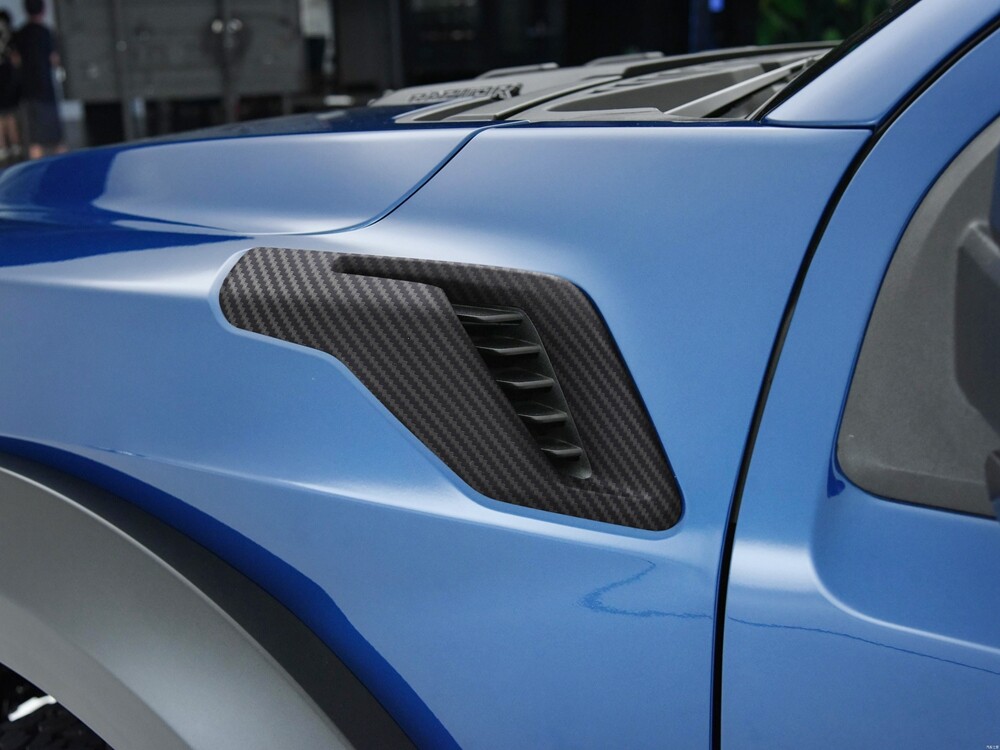 Carbon Fiber Front Fender Side Vent Trim For Ford F150 Raptor 2021+ Accessories