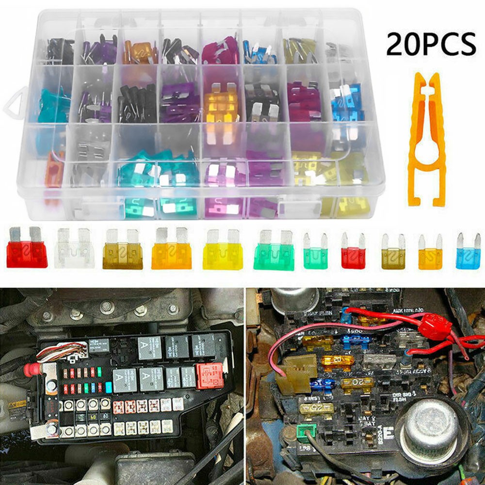 Mini Car Fuse Assortment Assorted Kit Blade Auto Set 220pcs Truck Automotive USA