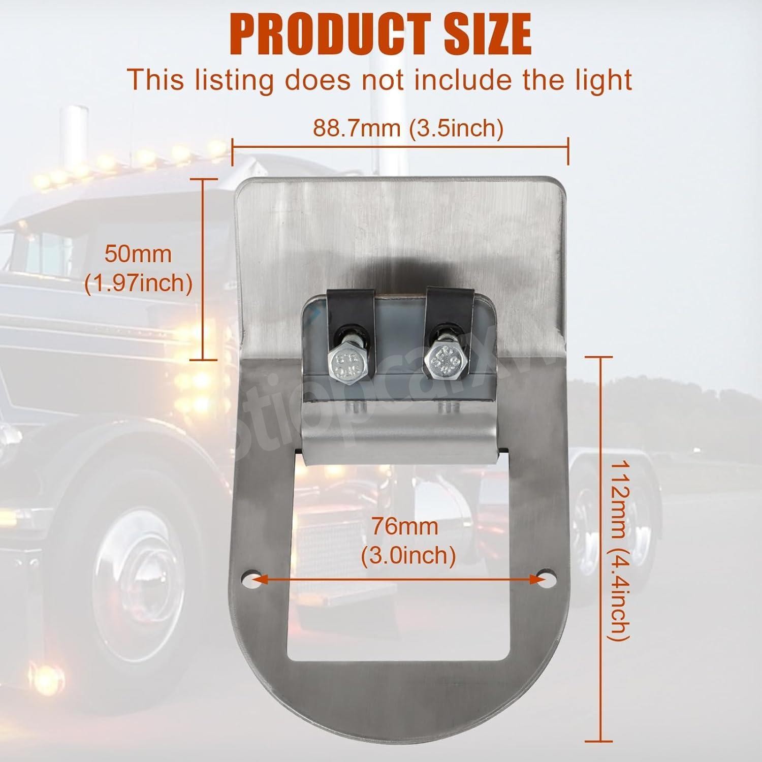 8x Watermelon Under Glow Frame Bracket For Peterbilt/Kenworth 359/379/389 660 US