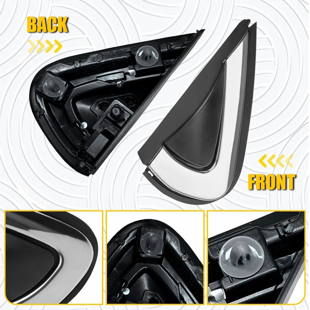 Left & Right Front Window Mirror Corner Triangle Cover Trim For Honda CRV 2-6X