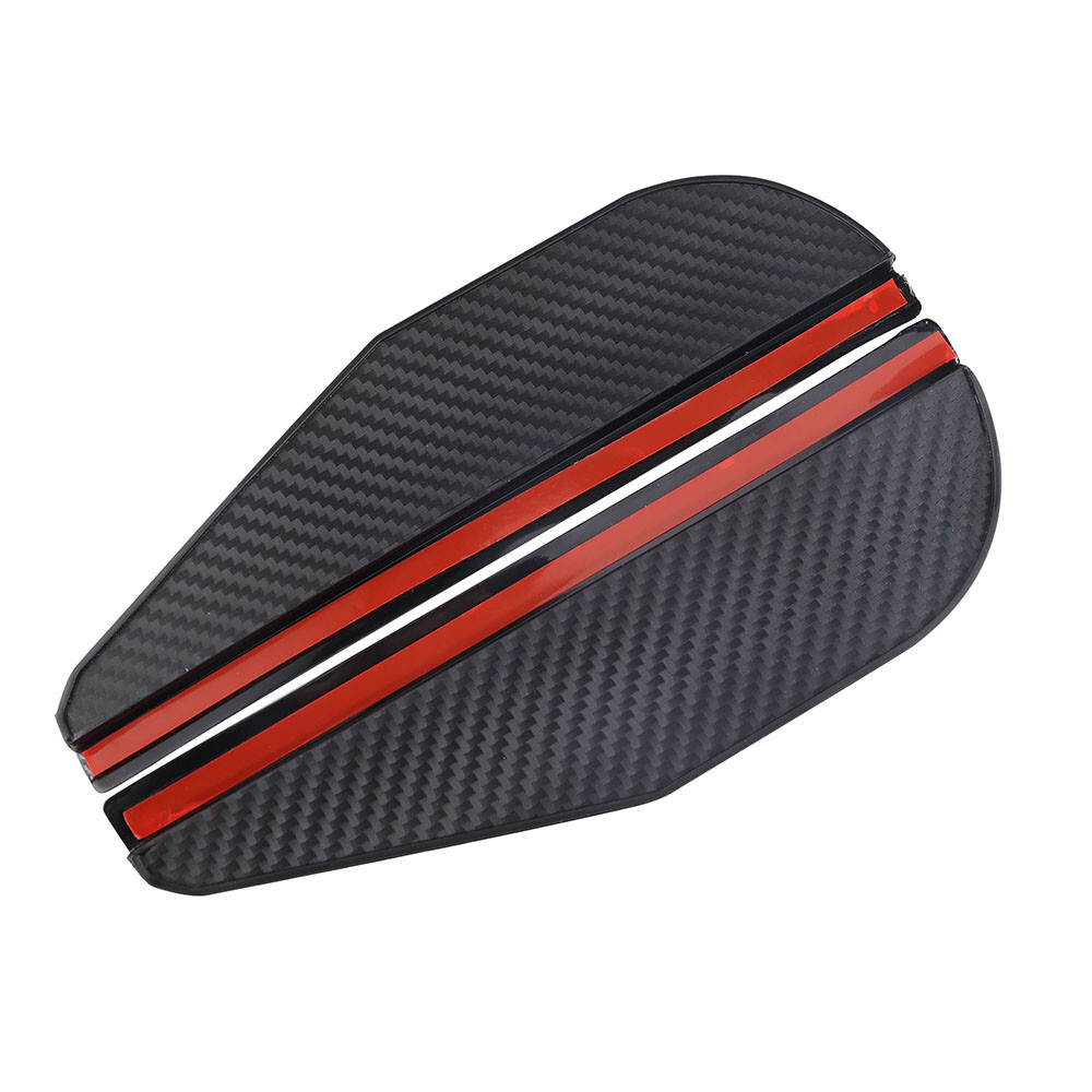 2PCS Carbon Fiber Car Rear View Side Mirror Rain Board Sun Visor Eyebrow Guard