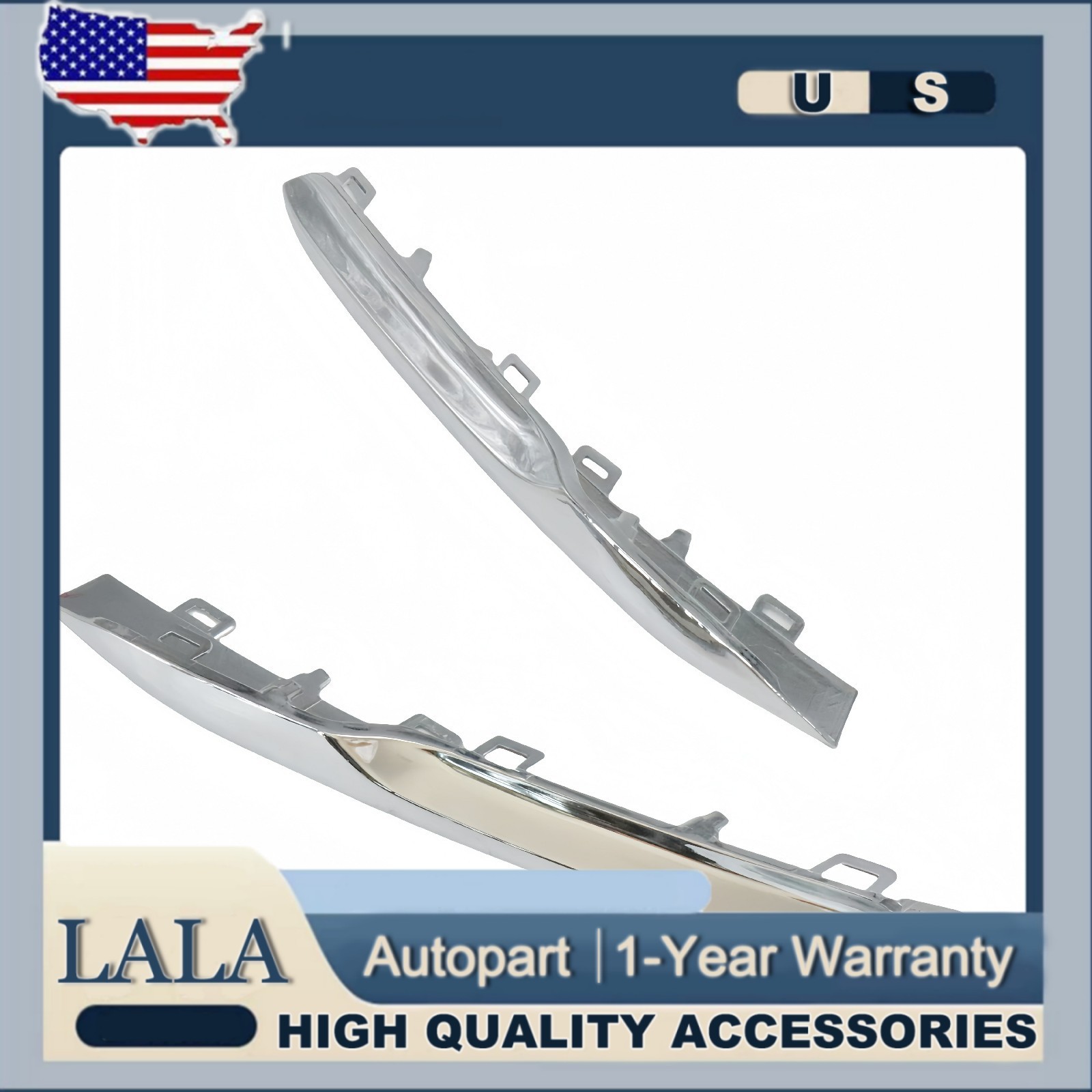 Fits BMW F30 320i 328d 330e 330i 340i Front Bumper Trim Set Driver & Passenger
