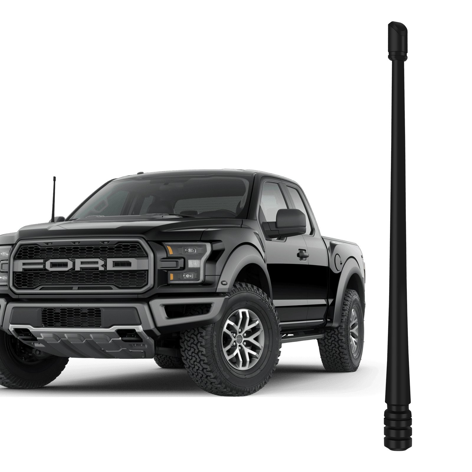 Bullet/Carbon Fiber/Rubber Vehicle Antenna Mast For GMC Sierra 07-24 Accessories