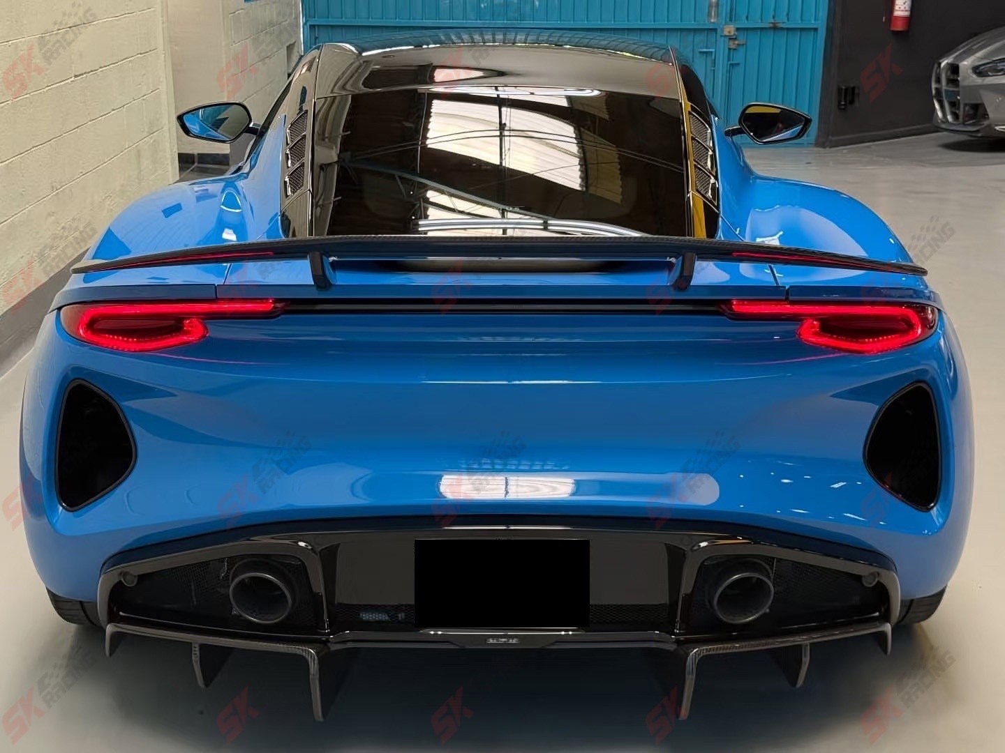 For Lotus Emira 2023+ Dry Carbon Fiber Front Rear Lip Spoiler Wing Hood BodyKits