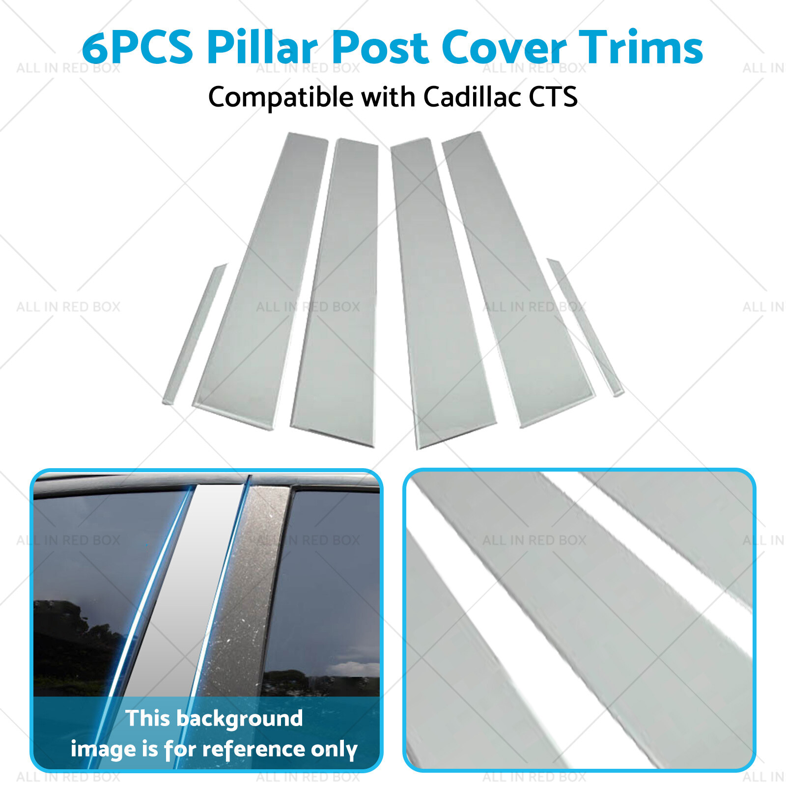 6x Pillar Post Cover Trims Suitable for Cadillac CTS 08-13