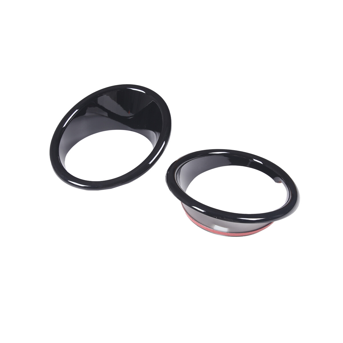 Gloss Black Front Fog Light Lamp Ring Cover Trim Cover For BMW X5 F15 2014-2018