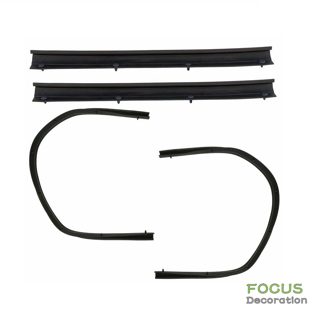4PCS Front&Rear Lower Door Seal Weatherstrip For Ford F-250 F-350 F-450 1996-16
