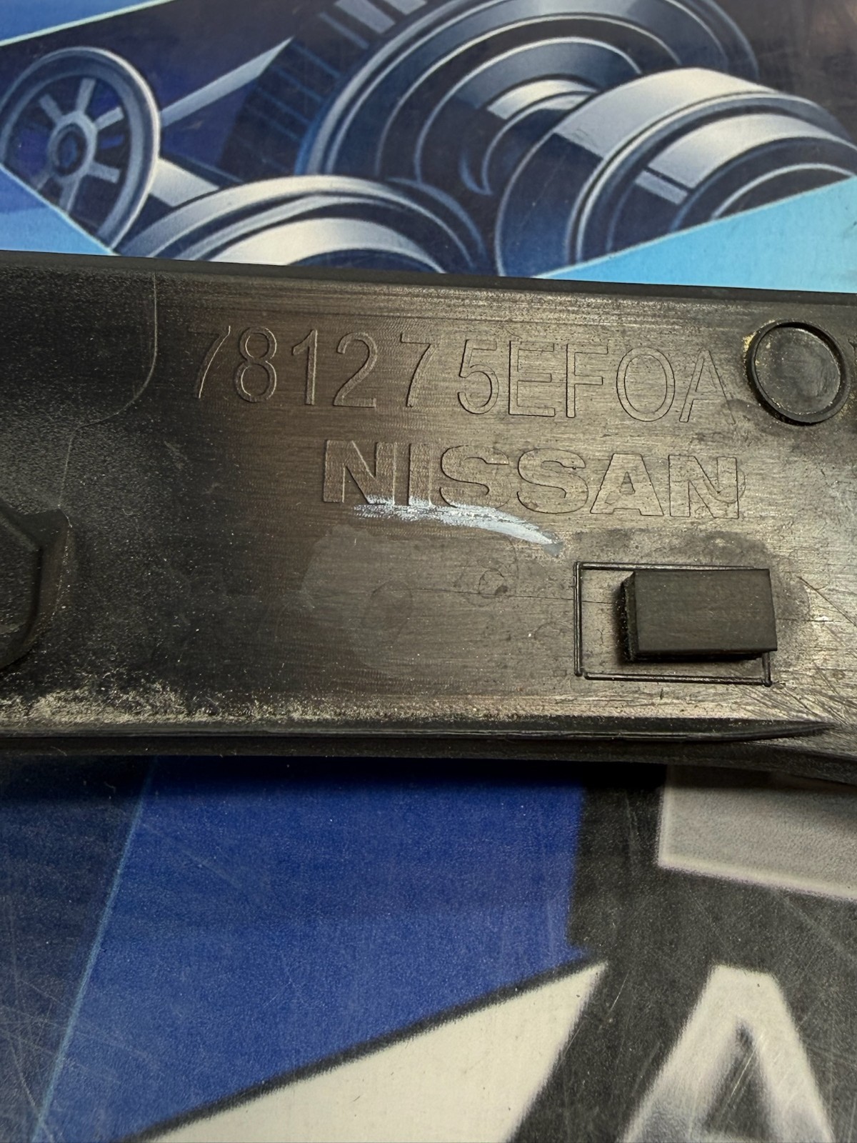 2020-2025 Nissan Versa Rear Left Body C-Pillar Molding 78127-5EF0A OEM