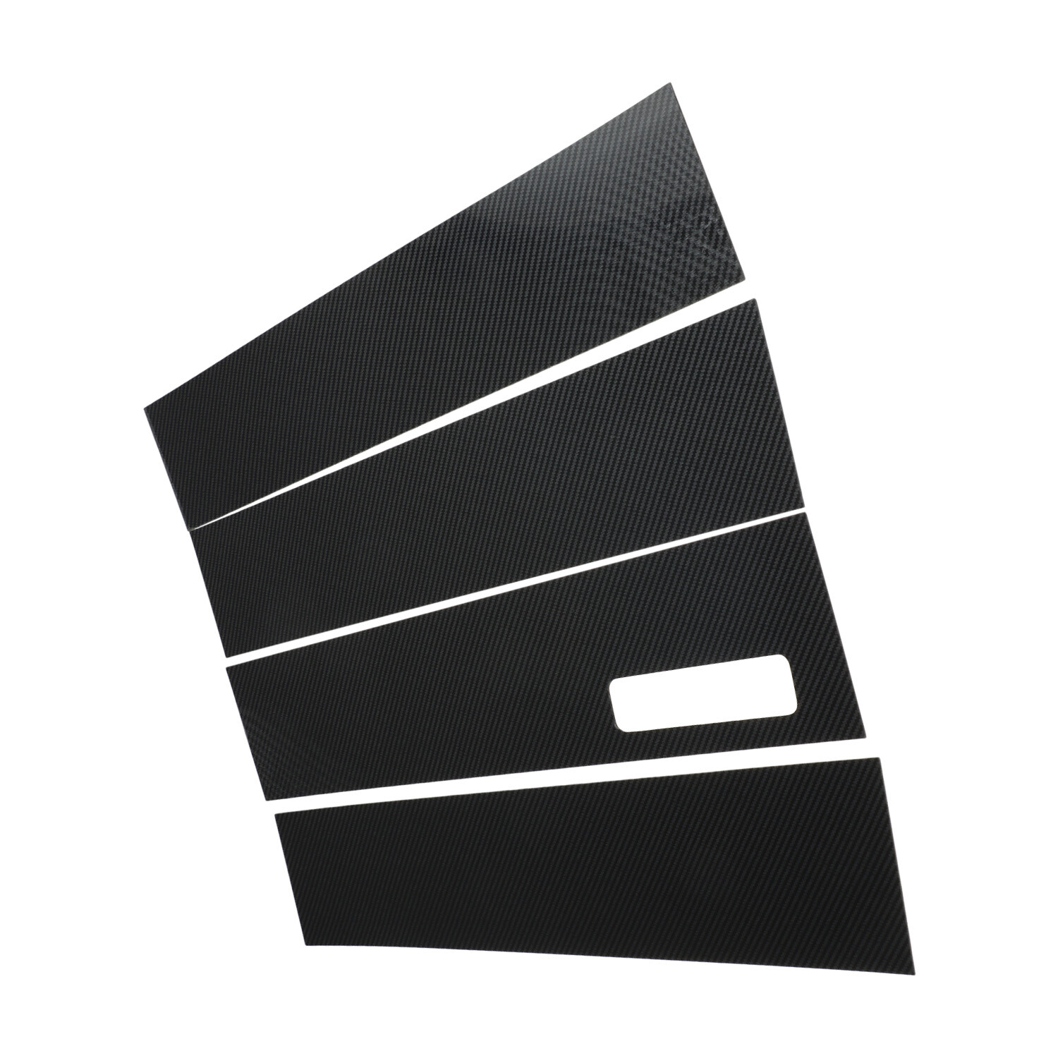 Carbon Fiber Window Trim Strip B Pillar Sticker for 2015-2020 Ford F-150