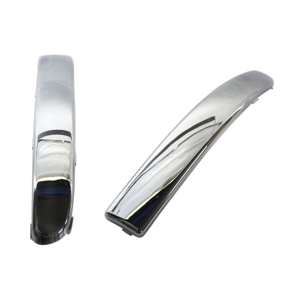 Front Bumper Moulding Trim Cover Left & Right Set Fit FIAT 500 2007-2015 Chrome