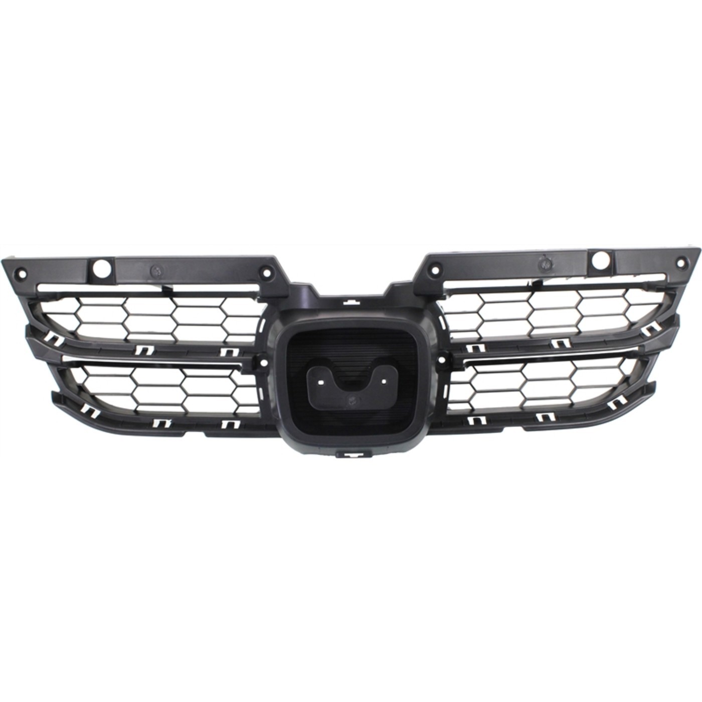 Grille Assembly Kit For 11-12 Honda Accord Painted Gray Shell and Plastic Grille