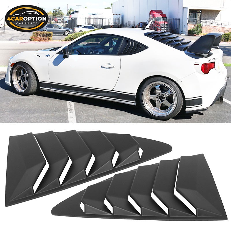 Fits 13-20 FR-S BRZ Toyota 86 IKON Style Rear & Quarter Side Window Louvers