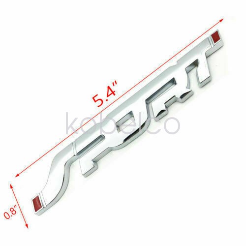 1X SPORT Logo 3D Chrome Emblem Badge Sticker Decal Car Racing SUV Accessories