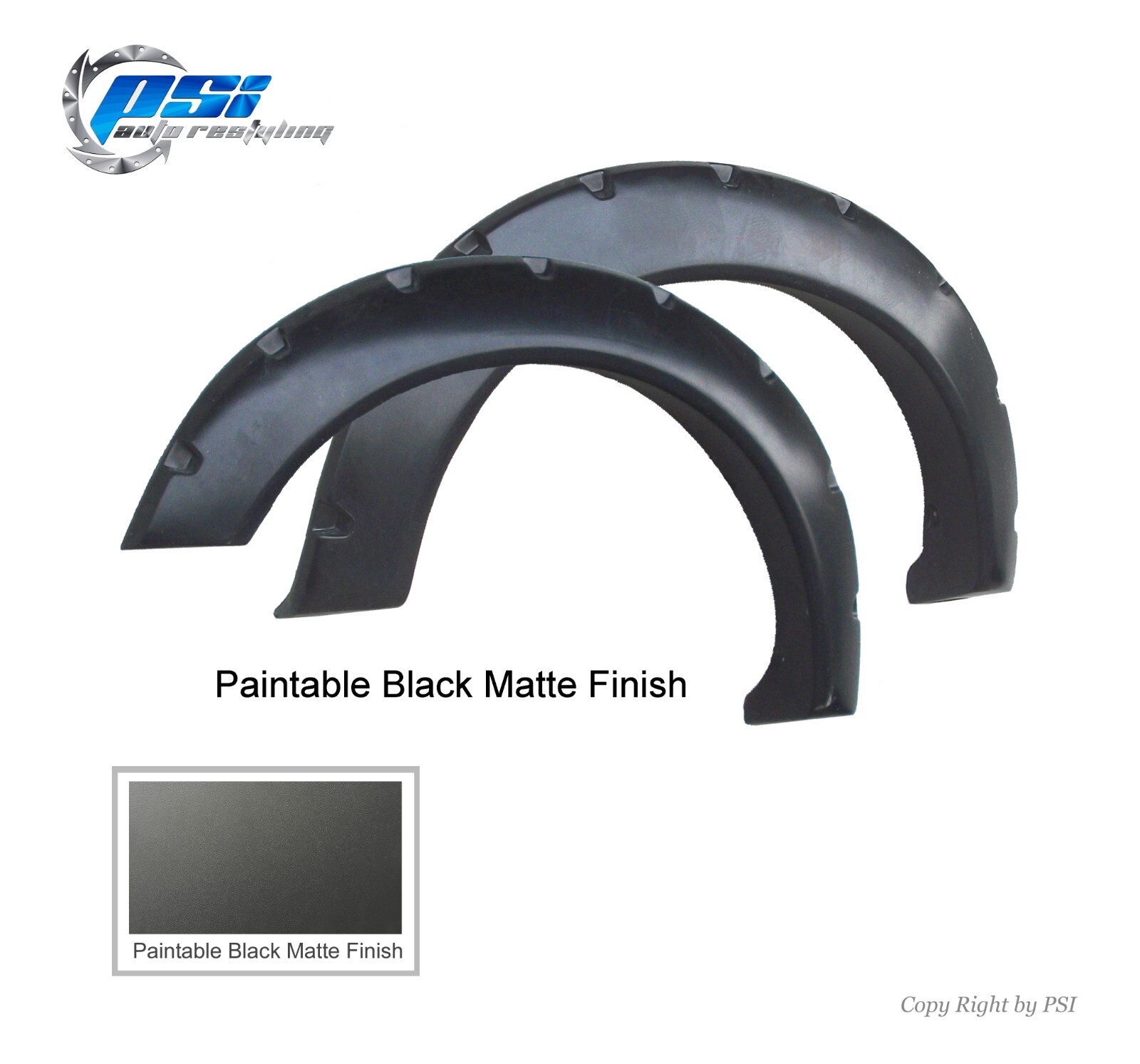 Cut Round Bolt Fender Flares Fits Ford F-150 2009-2014 Excludes Raptor Paintable