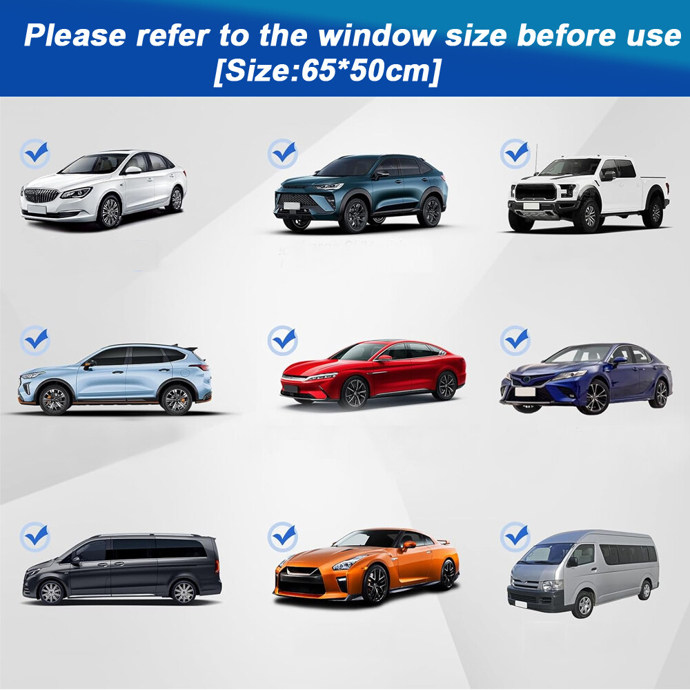 Car Sunshade Window Sun Shade Curtains Partition Privacy Curtain UV Protection