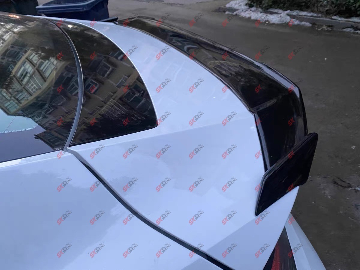 For Hyundai Elantra 2021-2025 ABS Glossy Black Rear Trunk Lip Spoiler Wing Kits