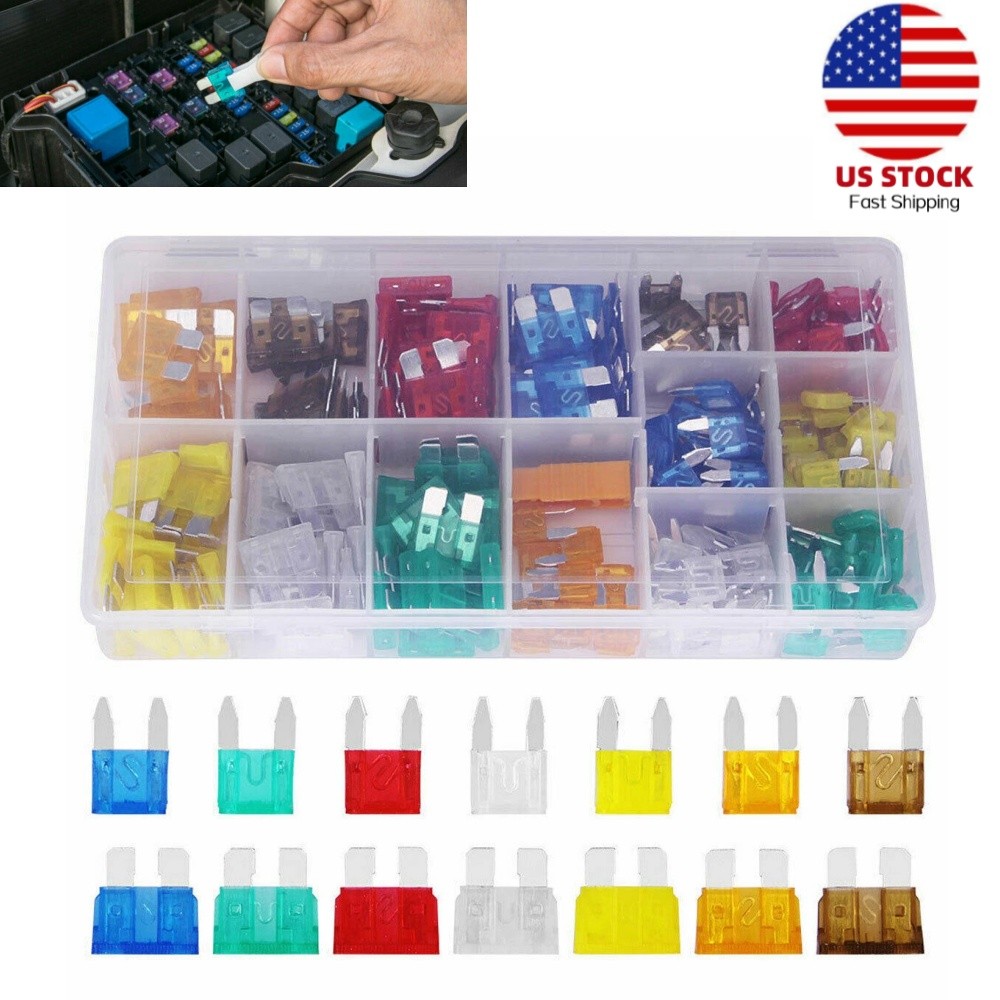220Pcs Car Blade Fuse Assortment Kit Automotive Fuses For Car Motorcycle Truck