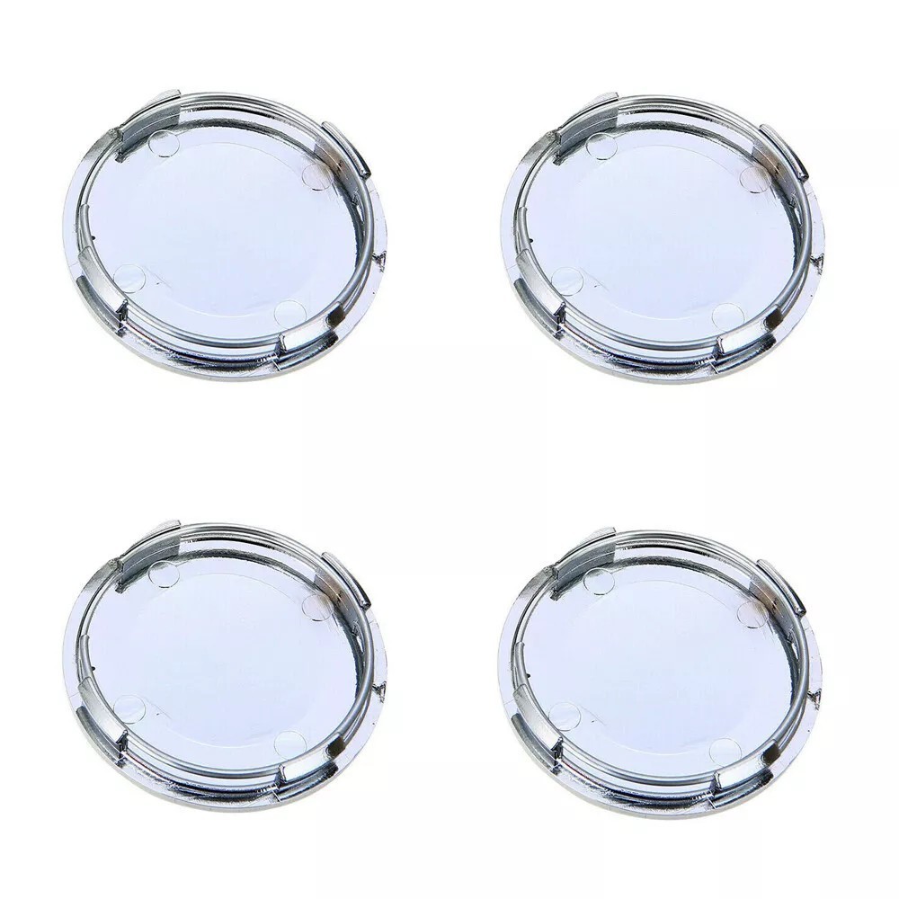 Chrome 4pcs 63mm Car Wheel Center Caps Hub Tyre Rim Hub Cap Cover ABS Universal