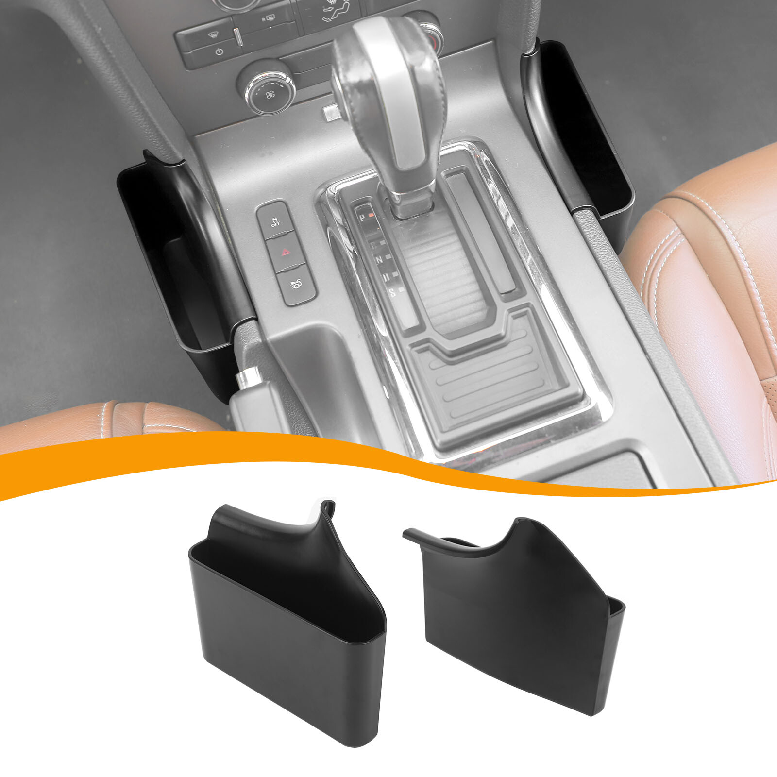 Gear Shift Side Phone Key Cash Storage Box Tray Organizer For Ford Mustang 10-14