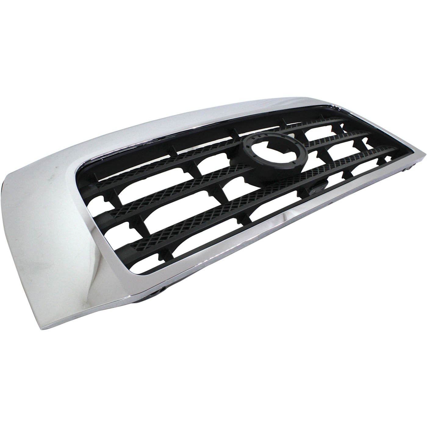 Grille For 2007-2009 Toyota Tundra Chrome Shell w/ Black Insert Plastic