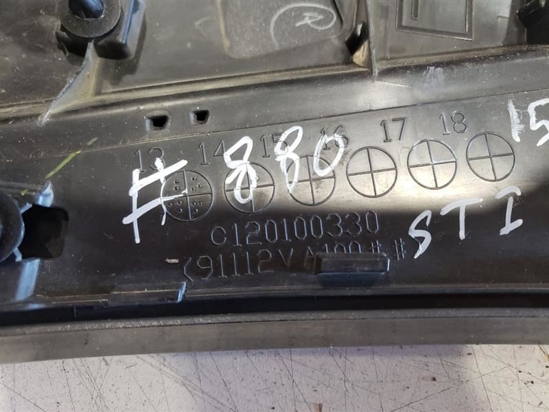 2015 Subaru Impreza STI 2.5L Lower Fender Right Hand Moulding – OEM