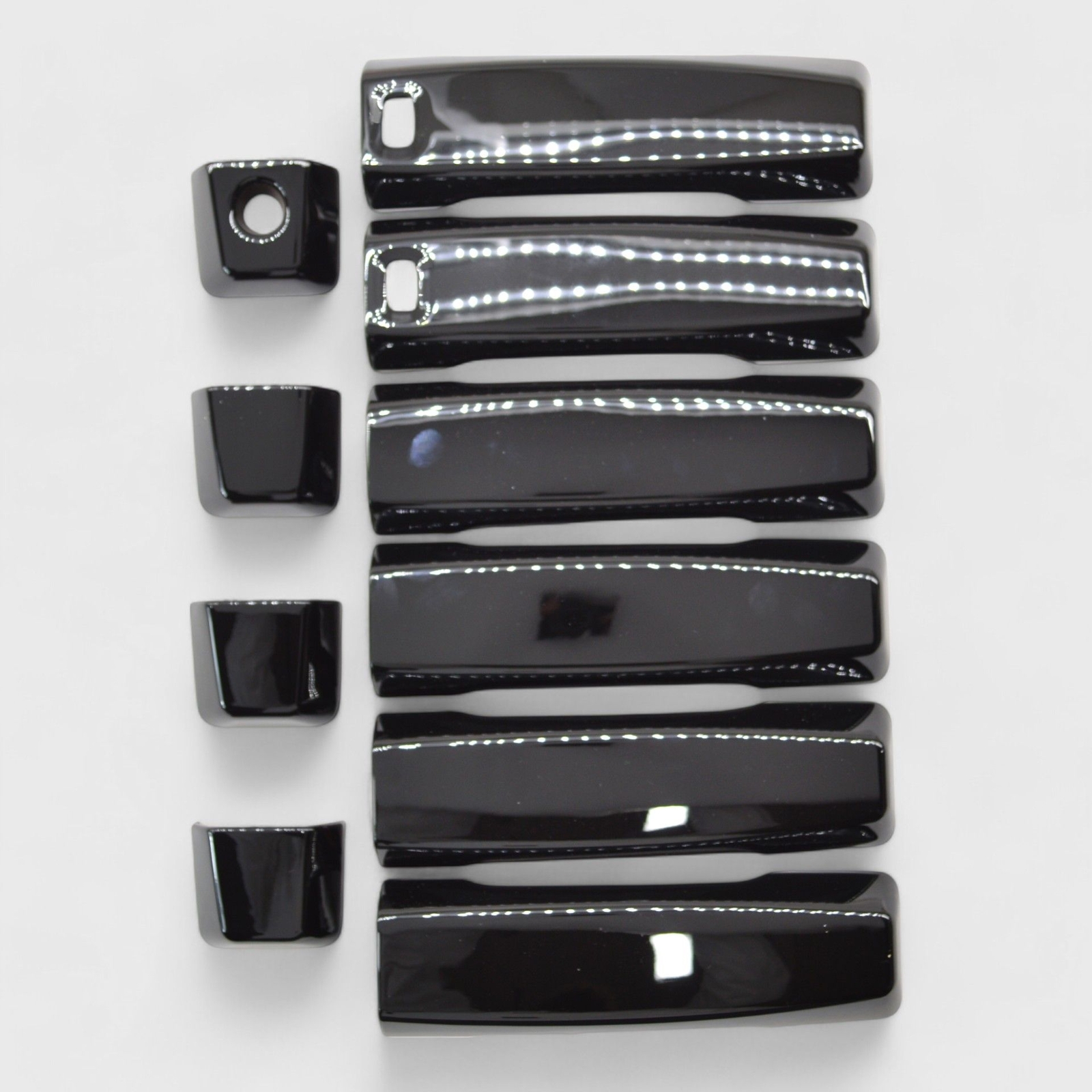 Patented Snap-On Black Door Handle Cover for 04-23 Nissan Titan W/ &W/O SMARTKEY