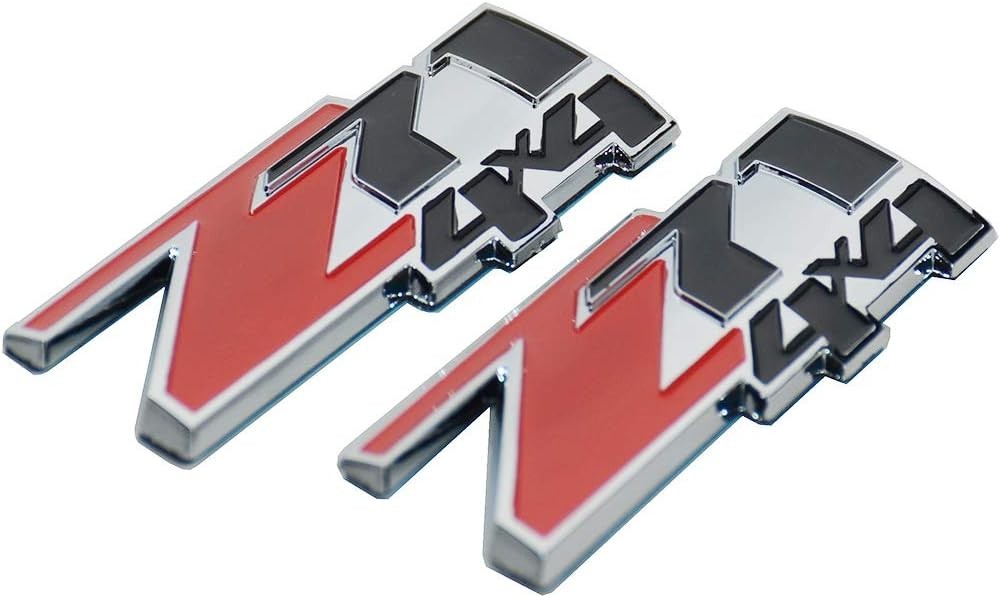 2pcs new emblem badge decals for silverado sierra suburban colorado z71 4×4