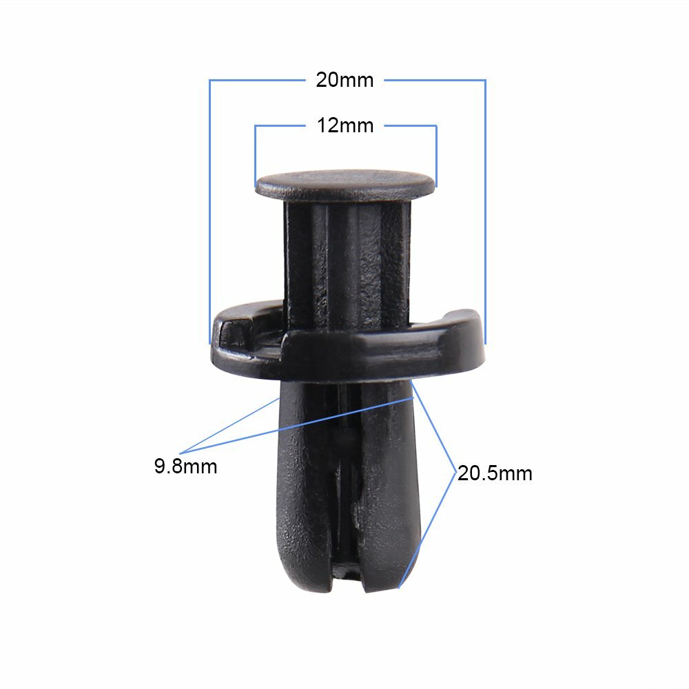 121Pc Plastic Rivets Fastener Push Clips Fender Door Hood Bumper For Honda Acura