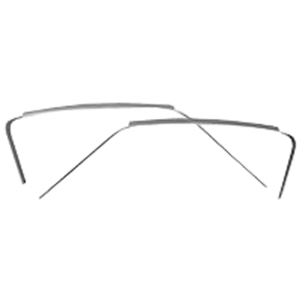 Drip Rail Channel in Weld-Thru Primer Pair Mustang Fastback 65-66