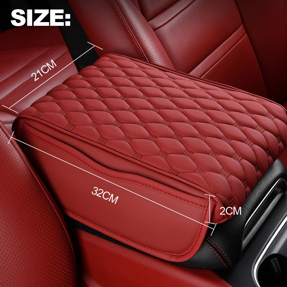 Car Interior Armrest Cushion Cover Center Console Protective Pad Mat Accessories