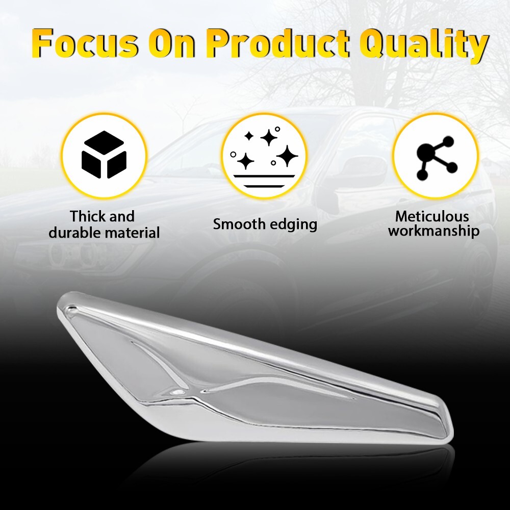 Chrome Front Left Fender Trim Finisher For BMW 2015-17 X3 X4 F25 F26 51117338569