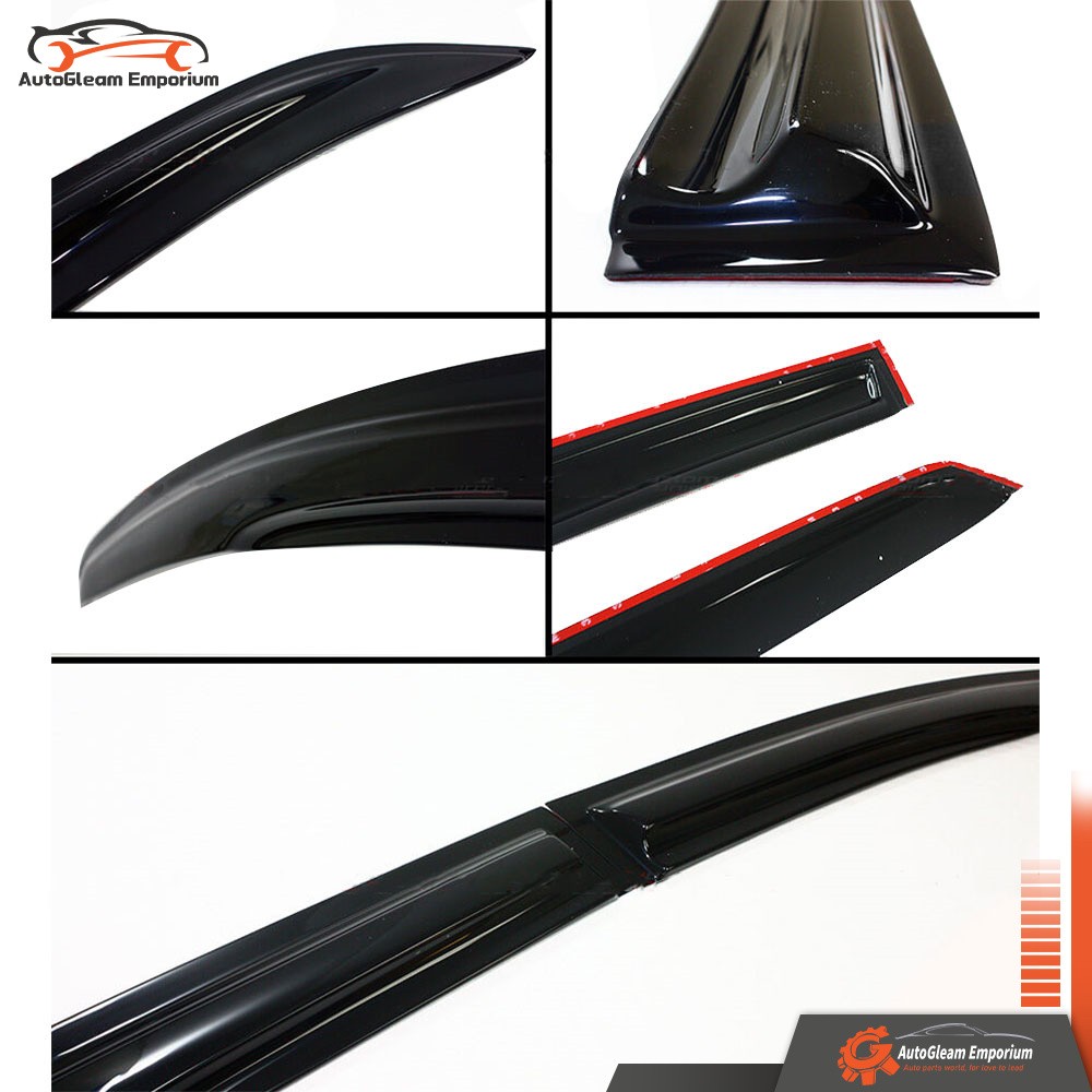 3D Style Rain Guard 4Pcs Window Visor For Toyota Corolla 2003 2004-2008 JDM Wavy