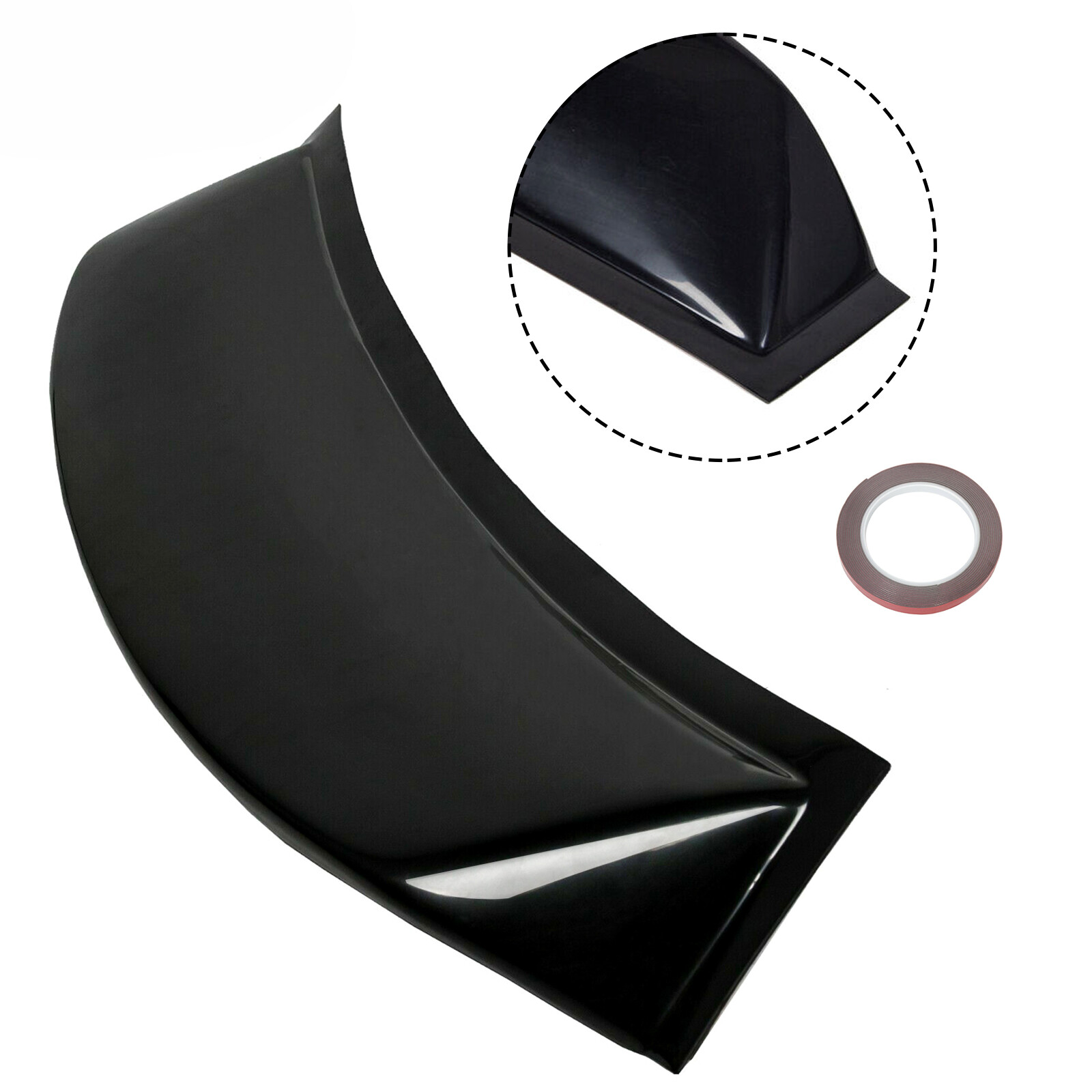 Rear Window Roof Vent Visor Spoiler Wing For 2006-2015 Honda Civic 4DR Sedan ABS
