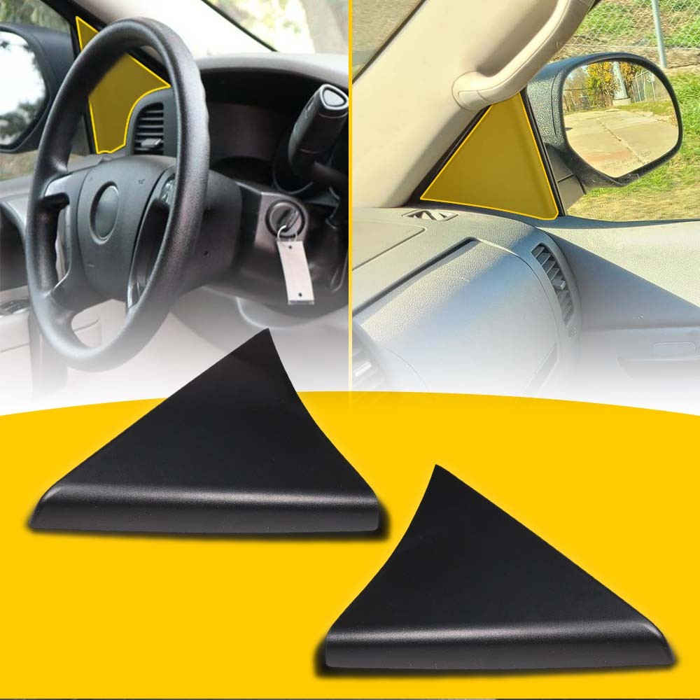 Pair Front Door Upper Trim Panel Fit For Chevrolet Silverado GMC Sierra 07-2013